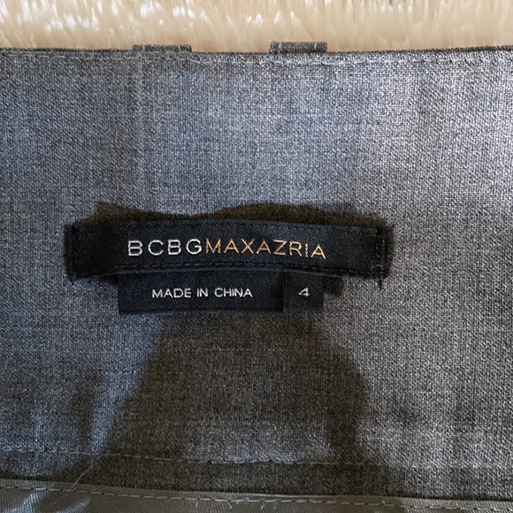 COPY - BCBGMAXAZARIA Tabatha Wide Leg Grey Trouser size 4 - Picture 5 of 7